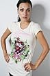 Ed Hardy - Women's Love Kills Slowly Basic Tee (Off White)