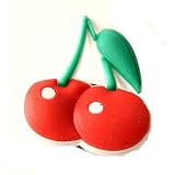 Urban Boundaries - Urban Boundaries Novelty Shoe Decorations/Charms for Clogs, Crocs, Bracelets, & More (Sold Individually or in Packs) - Big Cherries ($.49)