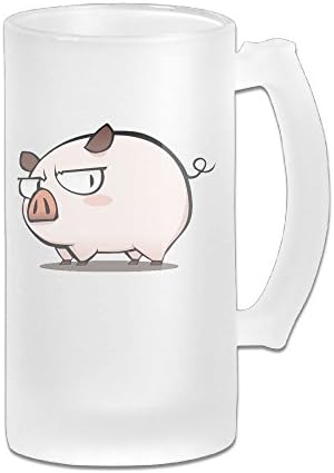 J3G9 Stainless Steel Vacuum Insulated Party Beer Mug Cute Pig Live Insulated Travel Coffee Mug White