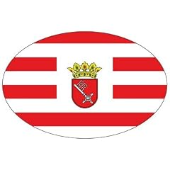 Autoaufkleber Wappen Fahne Bremen Flagge NEU Aufkleber
