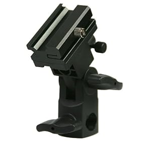 Swivel Flash Bracket Umbrella Holder Tilting Bracket for Nikon Canon E430 E580 SB600 SB800 SB900 By Fancier