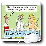 Londons Times Famous People Places Books Cartoons - Humpty Dumpty X-Ray - Mouse Pads
