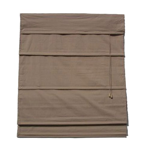 Window Blind - Elegant Fabric Roman Shades in Latte - 30