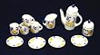 Dollhouse Miniature Country Tea Set