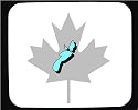 Decorated Mouse Pad with "nova scotia", map, "maple leaf", canada, outline, province