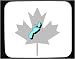Mouse Pad with nova scotia, map, maple leaf, canada, outline, province