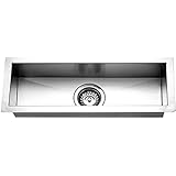 Houzer CTB-2385 Contempo Trough Series Undermount Stainless Steel Bar/Prep Sink