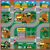 Tonka Game Rug w/ 1 Mighty Dump Truck