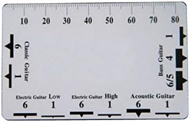 Hamuty Guitar String Pitch Ruler,Action Measuring Bass Classical Electric Acoustic Gauge Luthier Tool