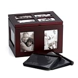 Melannco Rosewood Photo Storage Box