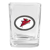 Set of 2 Iowa State Cyclones Logo Square Shot Glass - NCAA College Athletics Fan Shop Accessories