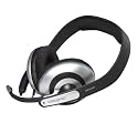 Creative HS-600 Multimedia Headset mit Mikrofon, Skype-zertifiziert schwarz/silber