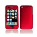 APPLE IPHONE 3G 8gb 16gb RED Rubber Coating Hard Plastic Snap-On Protective Rubberized Faceplate Carrying Case ...Plus FREE Neck Strap / Lanyard!!!