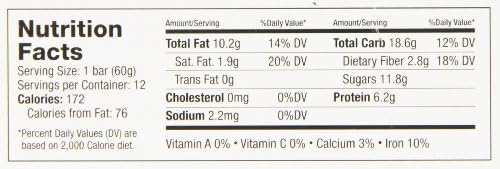 Lola Granola Bar, The Enzo, 2.1 Ounce (Pack of 12)
