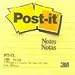 3M Post-it Notes Original Pad 4 x 4 Lined Canary Yellow 300 Sheets,1-count #675-YL (3-Pack)
