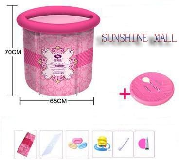 Folding Bathtub, Portable bathtub, Plastic bathtub ,Spa bathtub, Massage bathtub.Inflatable tub -56 (65cm*70cm)