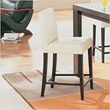 Huntington Dining Room Leather Barstool [Set of 2] Leather: Brown