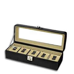Uhrenbox Alessandro 5 Schwarz