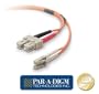 Multimode fiber optic cable 62.5/125 LSZH LC-SC 10 meter 33 feet Fiber Optic patchcord PARADIGM