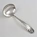 Flower De Luce by Community, Silverplate Gravy Ladle, Monogram R