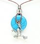 Earth Reflections Diamond Cut Pendant Necklace - Frog