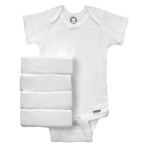 Apparel: Gerber 5 pk. Onesies   White