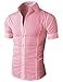 H2H Mens Casual/Dress Basic Designed Button Closure Slim Fit Shirts
