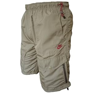 Mens Nike Air Cargo Style Beige Leisure Shorts with 7 Pockets