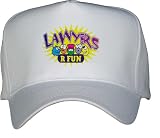 LAWYERS R FUN White Hat / Baseball Cap