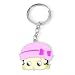 Betty Boop Metal Keychain Keyring Keyfob Pink