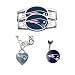 New England Patriots Heart Bracelet/Belly Ring/Shoe Thingz Charm Package