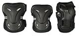 L.A. 13681 Sports - Set de protections rollers enfant - Protège poignets, coudes, genoux - Multicolore - S