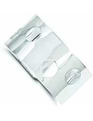 Genuine .925 Sterling Silver 30mm Fancy Cuff Bangle Bracelet 30 Grams . 100% Satisfaction Guaranteed.