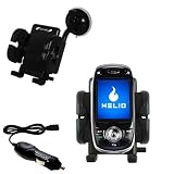 Helio HERO Flexible Auto Windshield Holder with Car Charger - Uses Gomadic TipExchange