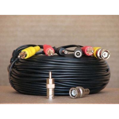 100 FT Power Video Audio Cable BNC RCA CCTV Camera ACBVA100 1JG