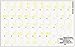 GERMAN KEYBOARD STICKERS WITH YELLOW LETTERING ON TRANSPARENT BACKGROUND