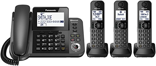 Panasonic kx-tgf383m dect 3-handset landline telephone
