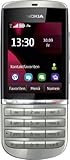 Nokia Asha 300 Handy (6,1 cm (2,4 Zoll) Touchscreen, 5 Megapixel Kamera) silber weiß