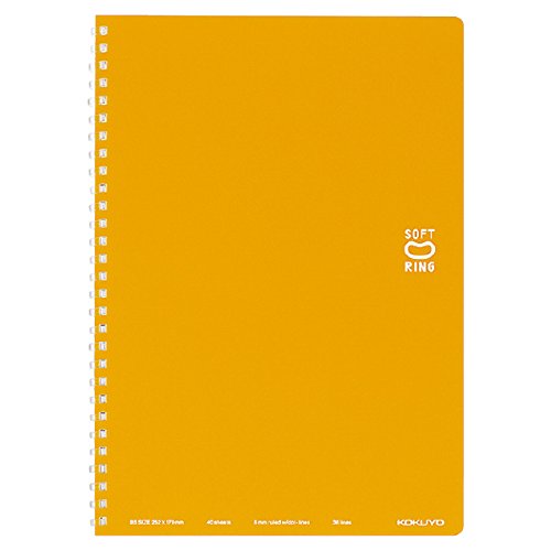 コクヨ ソフトリングノート(ドット入り罫線)セミB5 オレンジ コクヨ ソフトリングノート(ドット入り罫線)セミB5 オレンジ