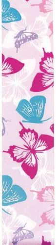 Offray 1/2-Inch x 9-Feet, Powder Pink 750795 Butterfly Glitz Craft, 1 2" X 9', Ribbon