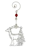 Waterford ® Crystal 2010 Christmas Wonders, Reindeer with Christmas Tree, Limited Edition, Christmas Ornament