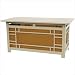 Hokkaido Geometric Design Coffee Table Lamp in Cream