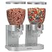 Zevro GAT202 Indispensable Dual-Canister Dry-Food Dispenser, Silver