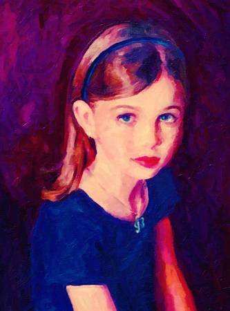 Custom Order #YH-QVS, Oil on Canvas, Custom Painting of The Person You Love, For 1 Person of Customer's Choice, Style: Photo-Realism, with Signature Text 