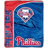 Philadelphia Phillies 50" x 60" Micro Raschel Throw Polyester Binding Graphic Background