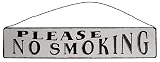 Outdoor Living : 'Please No Smoking' Antique Style Wall Sign