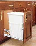 RV-12PB Single Trash Pullout 35 Quart -White