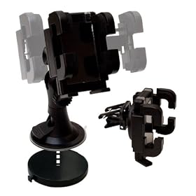 DURAGADGET Car windscreen holder and air vent mount for GPS satnav ROAD ANGEL NAVIGATOR 6000 7000 9000