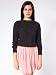 American Apparel Chiffon Double-Layered Shirred Waist Skirt Medium-Blush