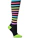 Nurse Mates Socks | 12-14 mmHg Compression | Over The Calf | Comfort Support | 1 Pair | Bright Stripes